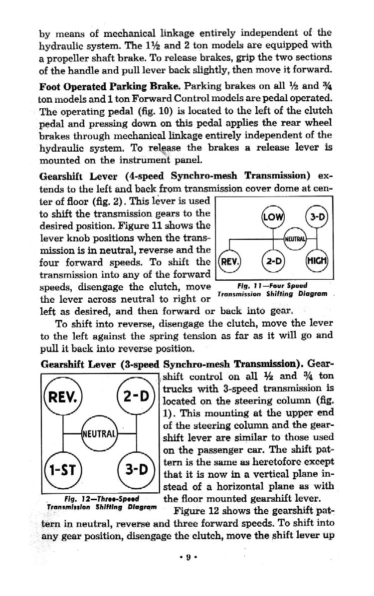 1951 Chevrolet Trucks Operators Manual Page 37